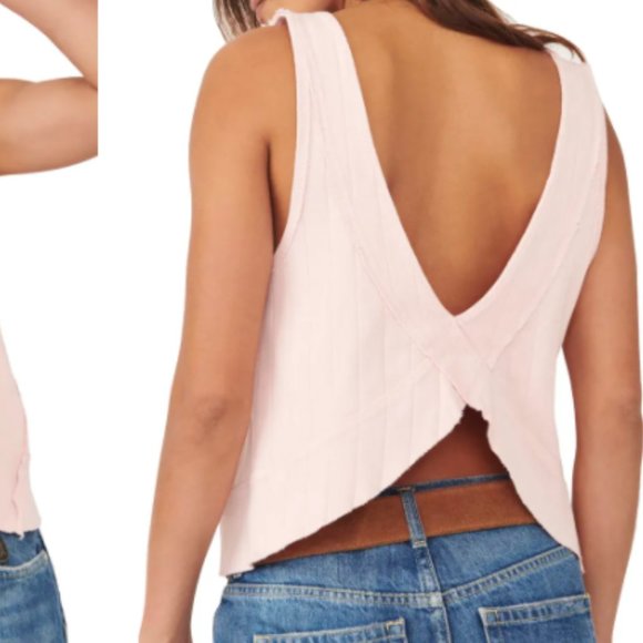 Free People Tops - Free People Harper Tank Small BNWT in Porcelain Blush